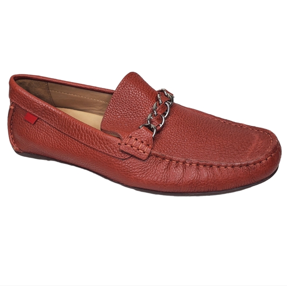 MARC JOSEPH Jefferson St Pebble Leather Driving Moccasins Sz 8 NWOT - Picture 2 of 11
